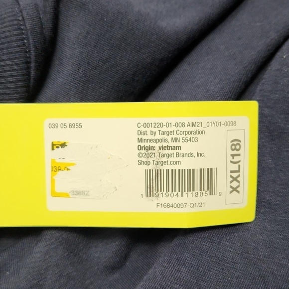 All in motion-Soft touch  Crewneck long Sleeve Sweatshirt Navy - Picture 3 of 3